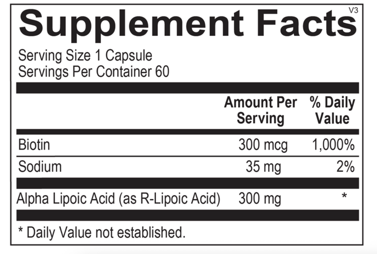 Alpha Lipoic Acid | 60 Capsules
