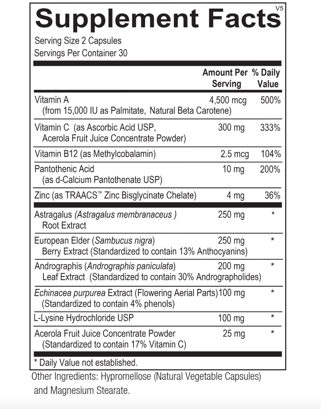 Immune Support Capsules | 60 capsules